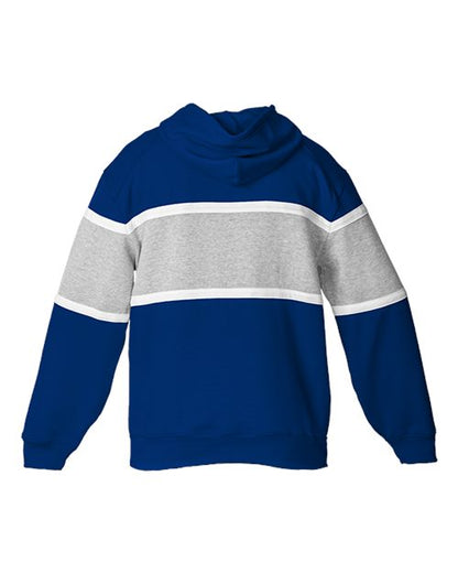Custom EmbroideredBadger Unisex United Athletic Fleece Hooded Sweatshirt 12589 Royal/ Oxford/ White