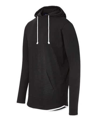 MV Sport Unisex Miles Slub Hooded Long Sleeve T-Shirt 12612