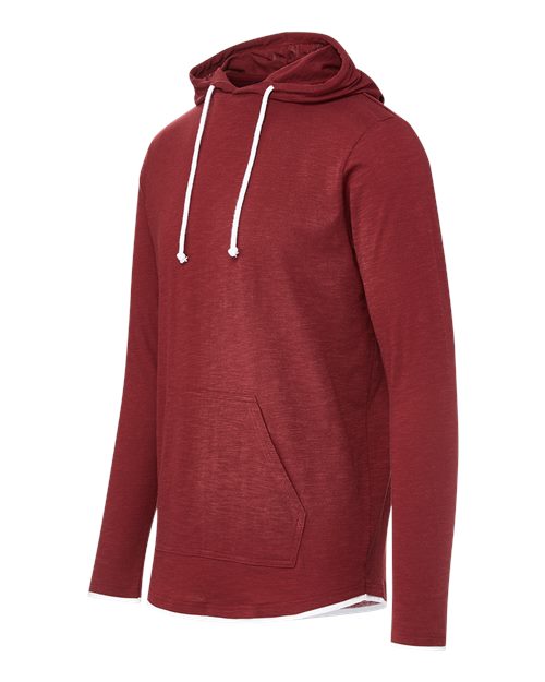 MV Sport Unisex Miles Slub Hooded Long Sleeve T-Shirt 12612