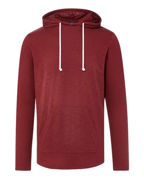 MV Sport Unisex Miles Slub Hooded Long Sleeve T-Shirt 12612