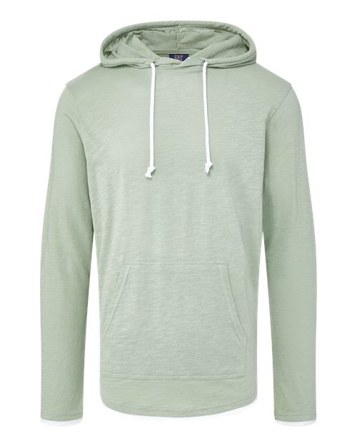 MV Sport Unisex Miles Slub Hooded Long Sleeve T-Shirt 12612