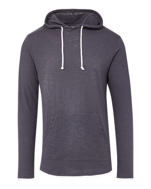 MV Sport Unisex Miles Slub Hooded Long Sleeve T-Shirt 12612