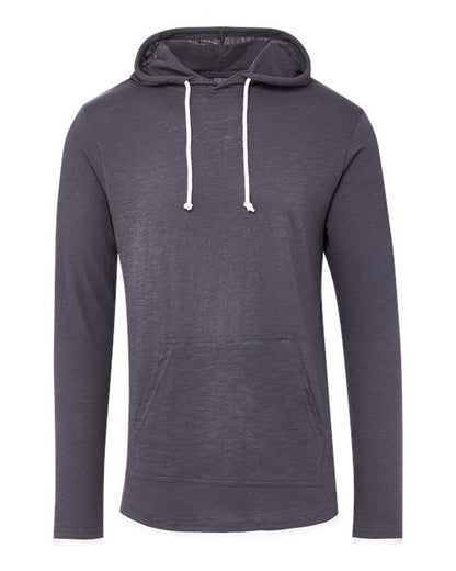 MV Sport Unisex Miles Slub Hooded Long Sleeve T-Shirt 12612
