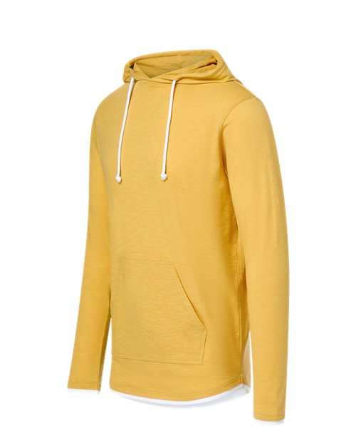 MV Sport Unisex Miles Slub Hooded Long Sleeve T-Shirt 12612