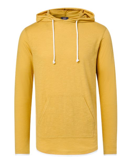 MV Sport Unisex Miles Slub Hooded Long Sleeve T-Shirt 12612