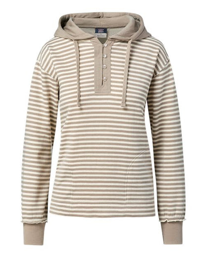 MV Sport Women's Alina Henley Hooded Sweatshirt W24128