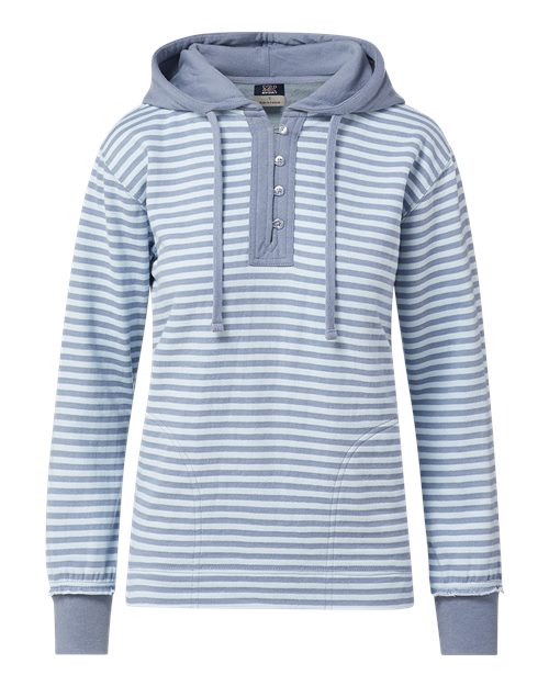 MV Sport Women's Alina Henley Hooded Sweatshirt W24128