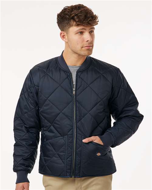 Custom Embroidered  Dickies Diamond Quilted Jacket 6124  