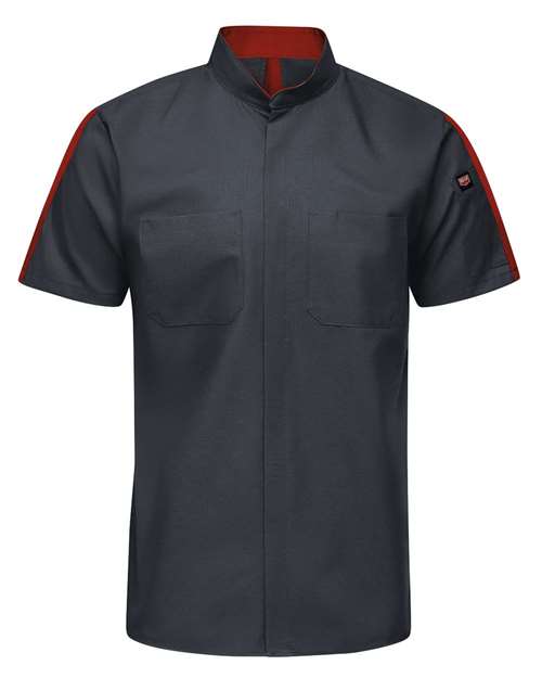 Red Kap Men's Tall Mimix Pro+ Short Sleeve Work Shirt With OilBlok 12704