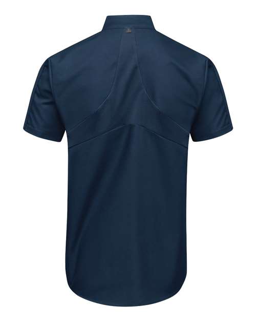 Custom EmbroideredRed Kap Men's Tall Mimix Pro+ Short Sleeve Work Shirt With OilBlok 12704 Navy