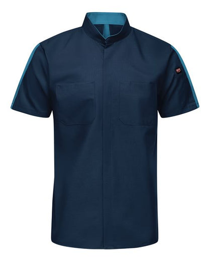 Red Kap Men's Tall Mimix Pro+ Short Sleeve Work Shirt With OilBlok 12704