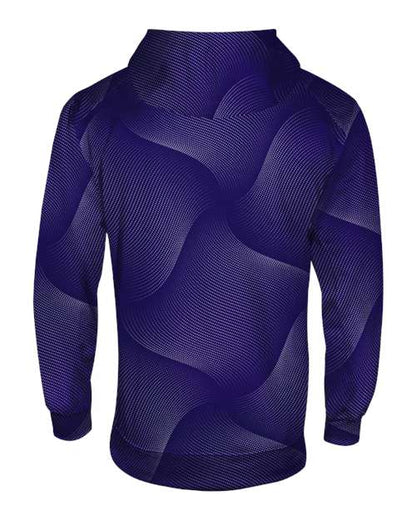 Badger Youth Warp Hooded Long Sleeve T-Shirt 2413