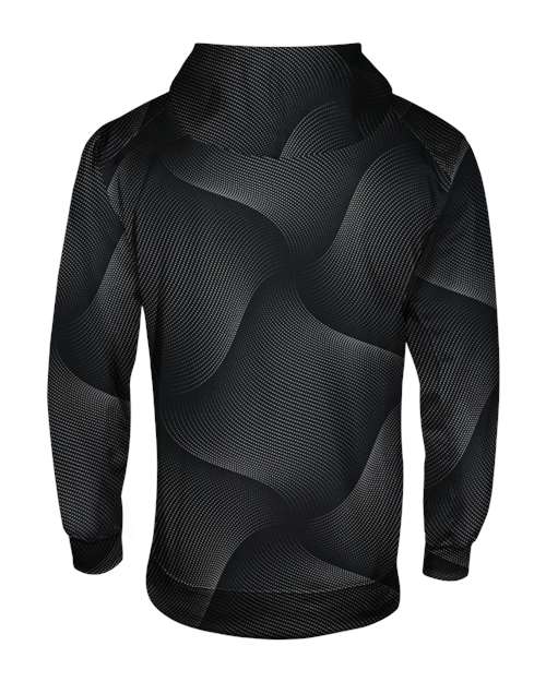 Custom EmbroideredBadger Men's Warp Hooded Sweatshirt 12711 Black