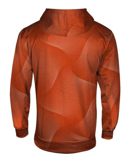 Custom EmbroideredBadger Men's Warp Hooded Sweatshirt 12711 Burnt Orange
