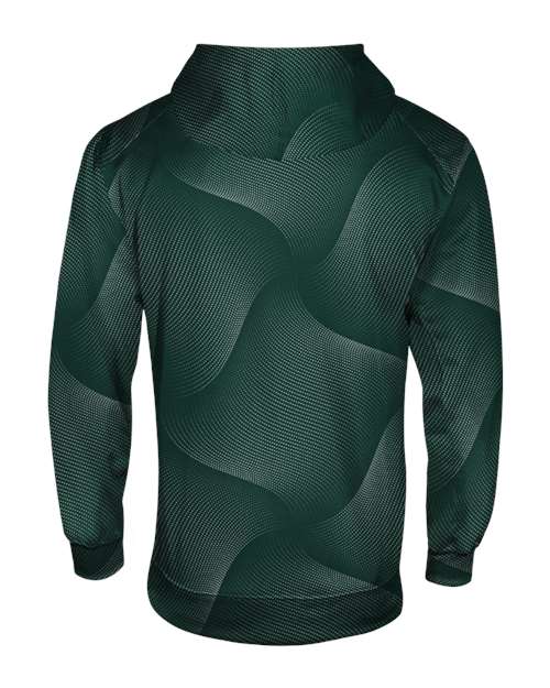 Custom EmbroideredBadger Men's Warp Hooded Sweatshirt 12711 Forest