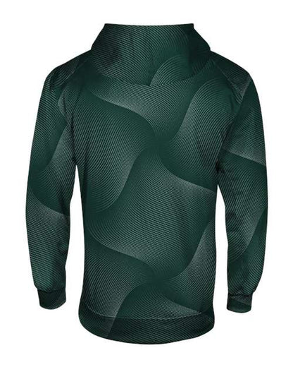 Custom EmbroideredBadger Men's Warp Hooded Sweatshirt 12711 Forest