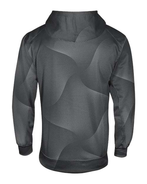 Custom EmbroideredBadger Men's Warp Hooded Sweatshirt 12711 Graphite