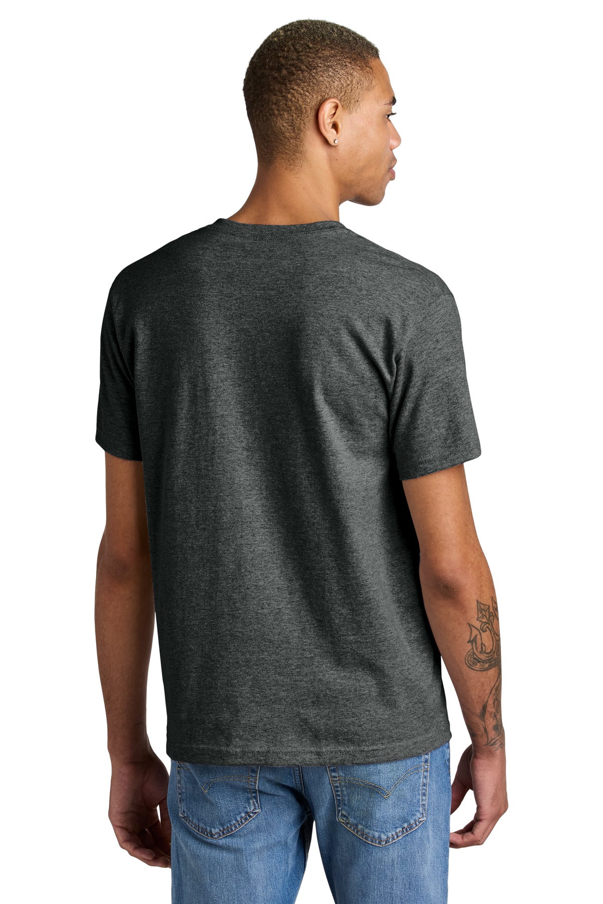 Custom Embroidered American Apparel Unisex Heavyweight T-Shirt 1301,Heather Charcoal