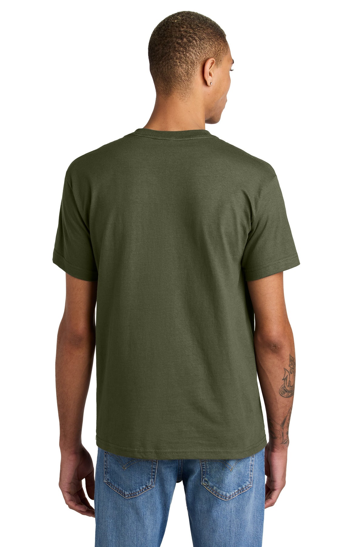 Custom Embroidered American Apparel Unisex Heavyweight T-Shirt 1301,Military Green