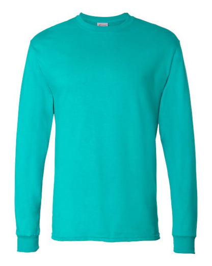 Hanes Essential-T Long Sleeve T-Shirt 5286 Athletic Teal