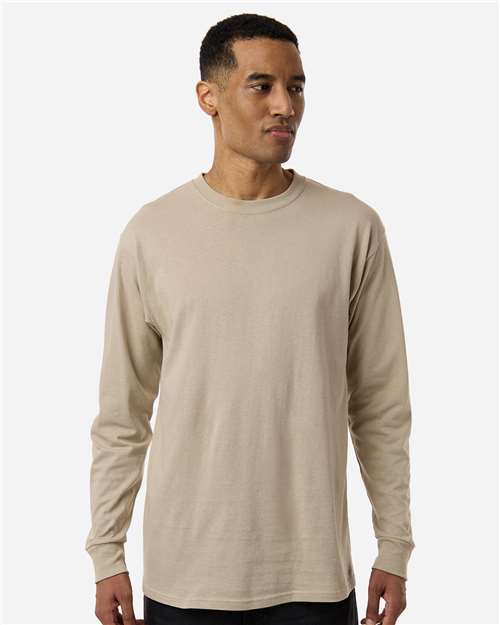 M&O Unisex Gold Soft Touch Long Sleeve T-Shirt 9460