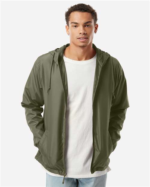 Independent Trading Co. Men's Lightweight Windbreaker Full-Zip Jacket 5996