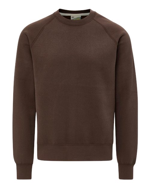 MV Sport Unisex Vintage Fleece Raglan Crewneck Sweatshirt 7466