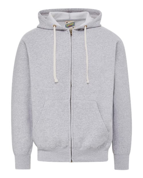 MV Sport Unisex Vintage Fleece Full-Zip Hooded Sweatshirt 22132