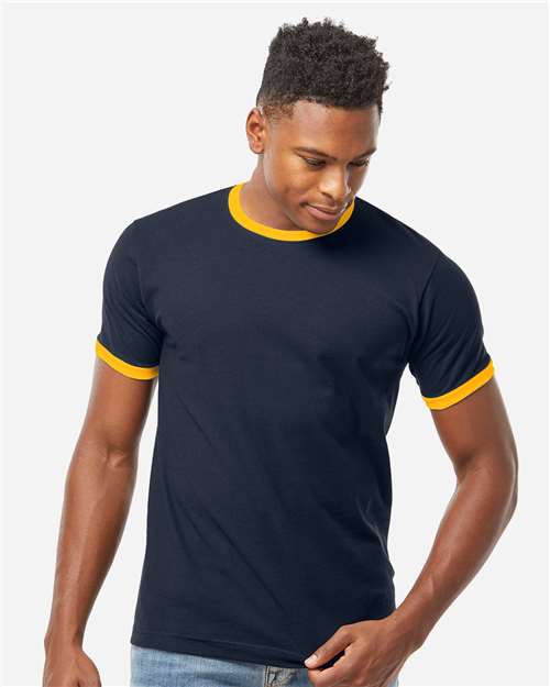 Tultex Unisex Fine Jersey Ringer T-Shirt 10711
