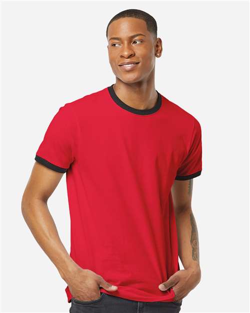 Tultex Unisex Fine Jersey Ringer T-Shirt 10711