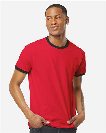 Tultex Unisex Fine Jersey Ringer T-Shirt 10711
