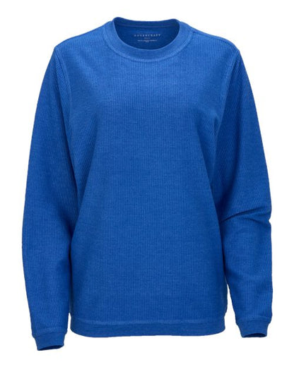 Boxercraft Unisex Corded Crewneck Sweatshirt 7567