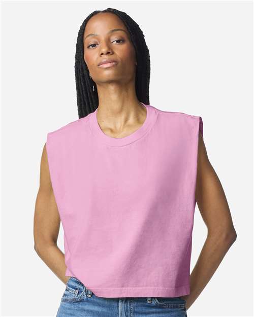 American Apparel Women's Heavyweight Cotton Garment-Dyed Muscle Tee 11696