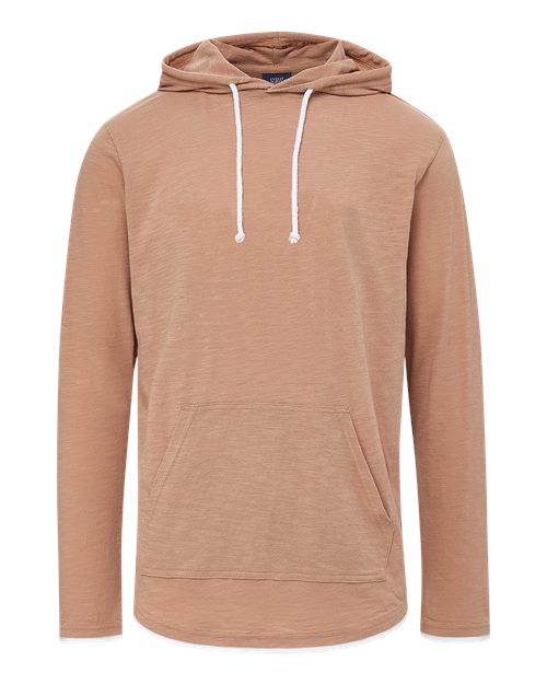 MV Sport Unisex Miles Slub Hooded Long Sleeve T-Shirt 12612