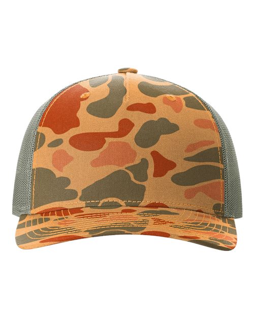 Richardson Printed Five-Panel Trucker Cap 12234