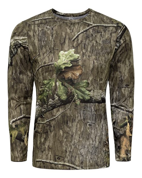 Paragon Men's Oxford Performance Camo Print Long Sleeve T-Shirt 11698