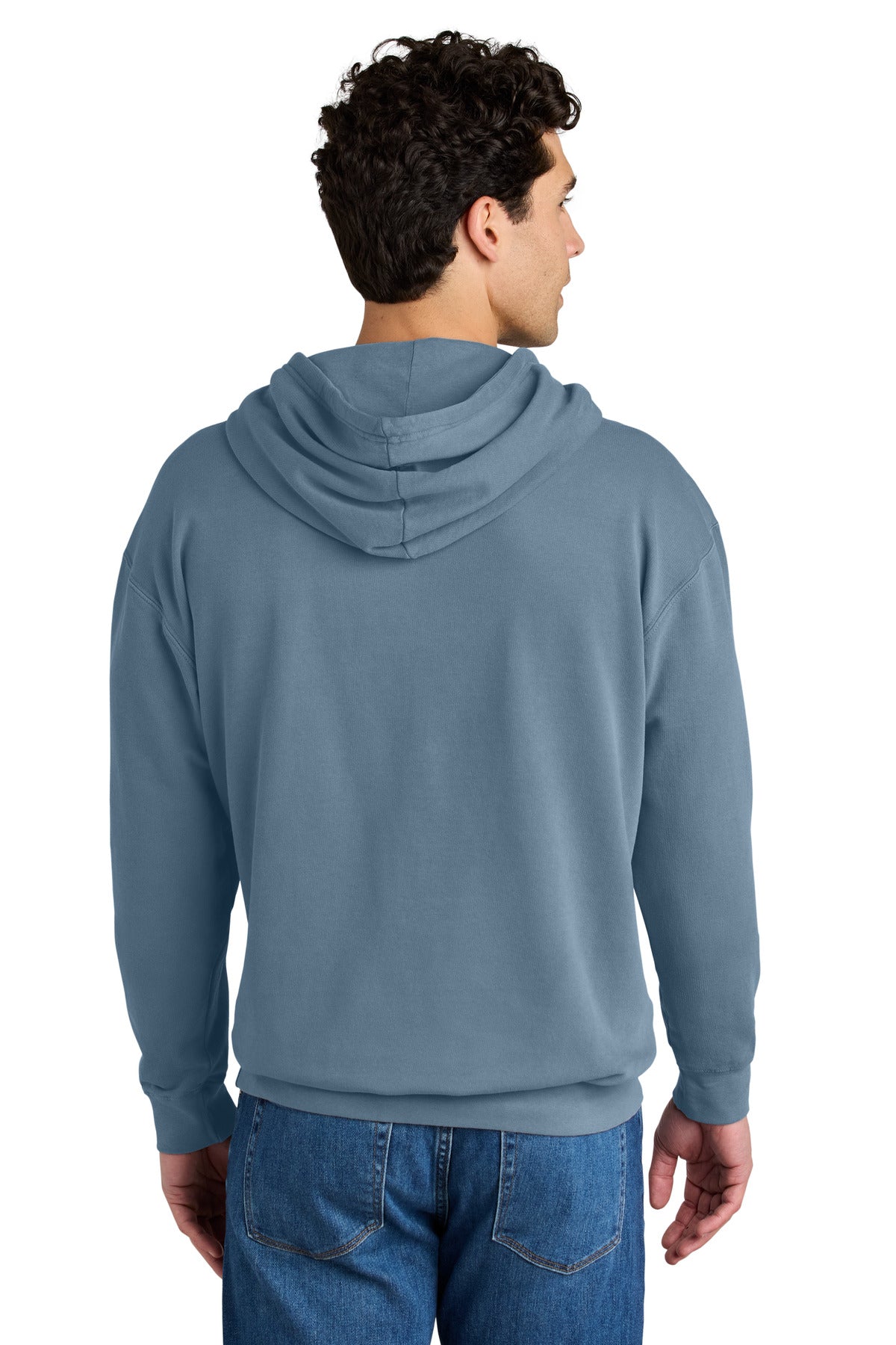 Custom Embroidered Comfort Colors Sweatshirts in Blue Jean