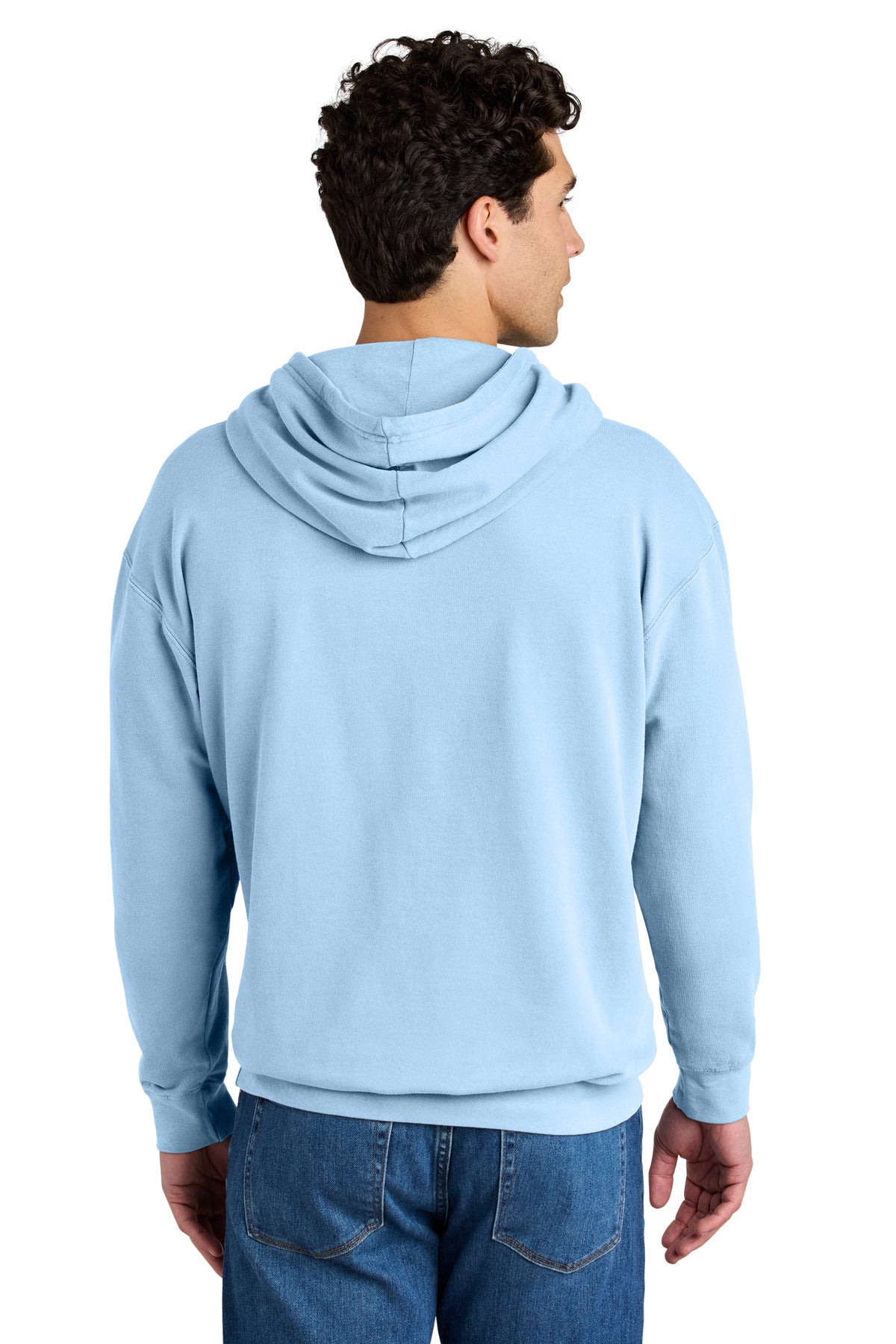 Custom Embroidered Comfort Colors Sweatshirts in Hydrangea