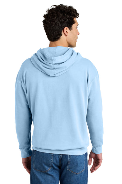 Custom Embroidered Comfort Colors Sweatshirts in Hydrangea