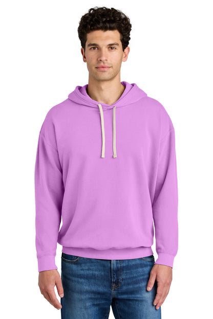 Custom Embroidered Comfort Colors Sweatshirts in Neon Violet