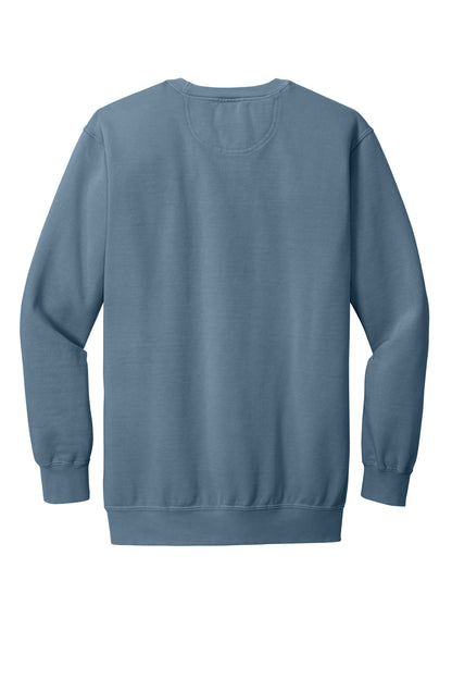 Custom Embroidered Comfort Colors Sweatshirts in Blue Jean