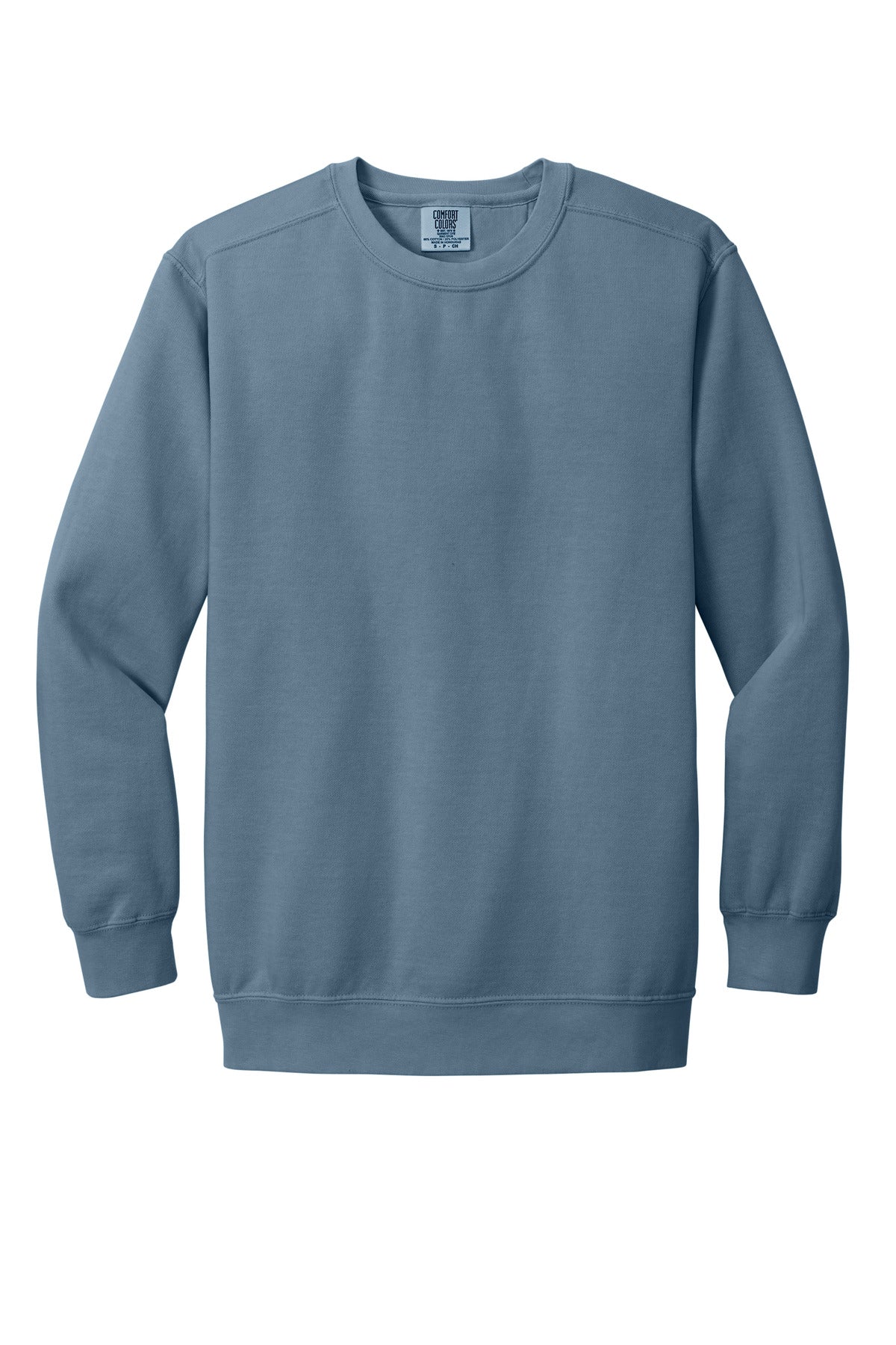 Custom Embroidered Comfort Colors Sweatshirts in Blue Jean