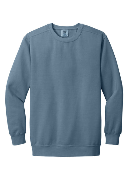 Custom Embroidered Comfort Colors Sweatshirts in Blue Jean