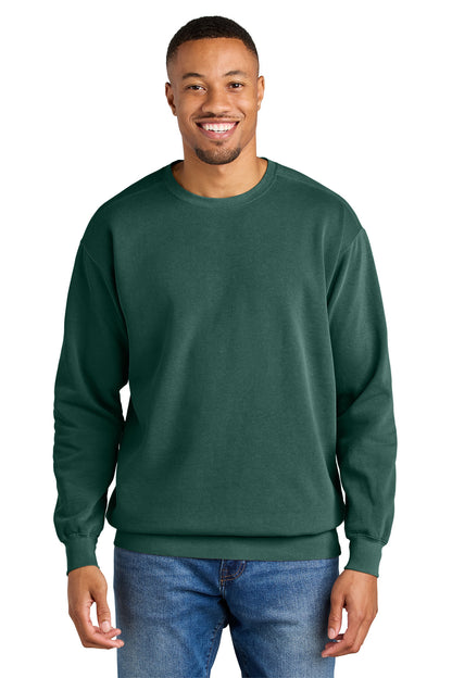 Custom Embroidered Comfort Colors Sweatshirts in Blue Spruce
