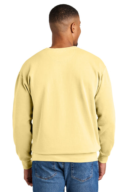 Custom Embroidered Comfort Colors Sweatshirts in Butter