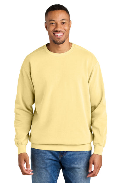 Custom Embroidered Comfort Colors Sweatshirts in Butter