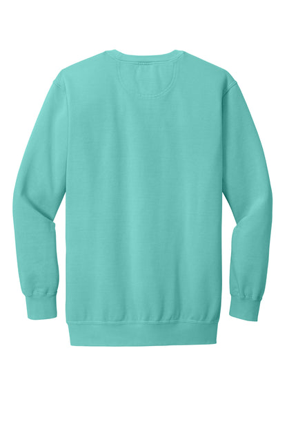 Custom Embroidered Comfort Colors Sweatshirts in Chalky Mint