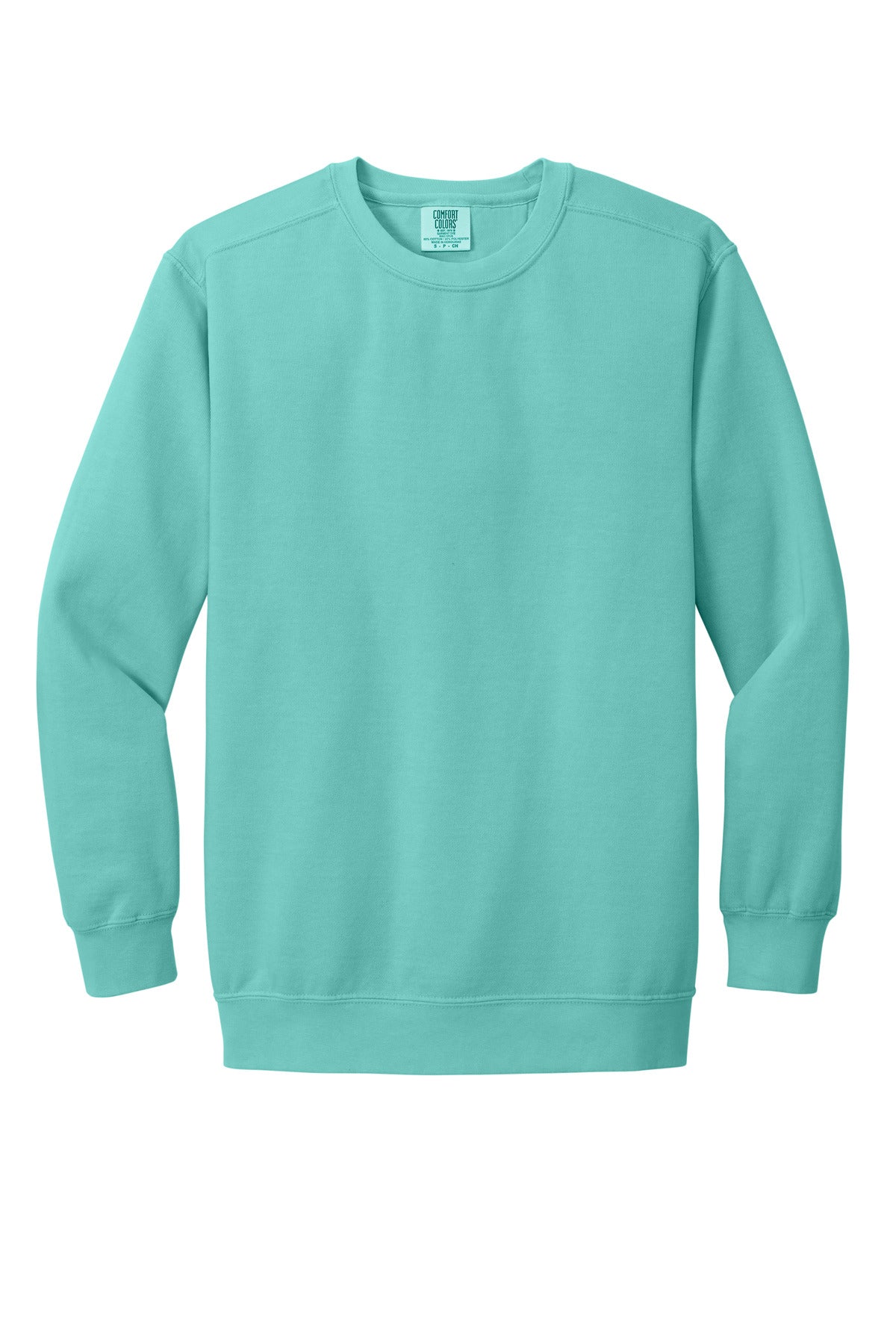 Custom Embroidered Comfort Colors Sweatshirts in Chalky Mint