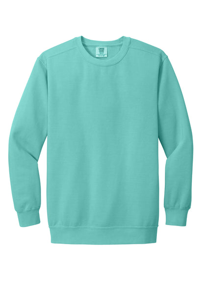 Custom Embroidered Comfort Colors Sweatshirts in Chalky Mint