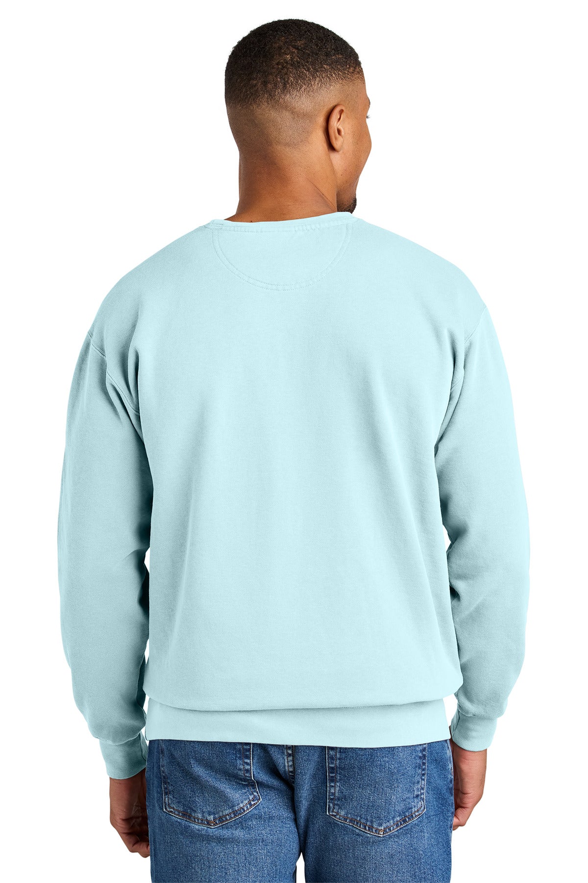 Custom Embroidered Comfort Colors Sweatshirts in Chambray